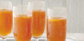 Cocktail Xérès, orange, et pomme
