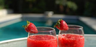 Cocktail aux fraises