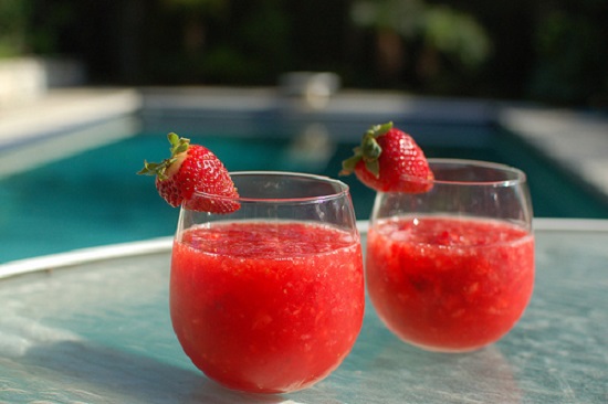 Cocktail aux fraises