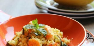 Couscous de crevettes aux légumes Weight watchers