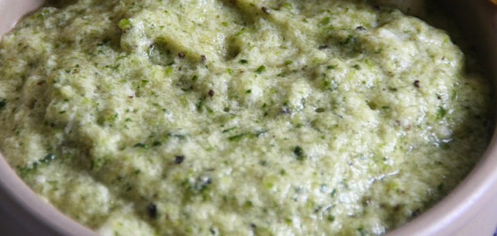 Mousse de courgettes au pesto