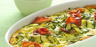 Clafoutis aux courgettes et jambon Weight Watchers