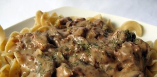 Boeuf Stroganoff léger
