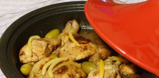 Cuisses de poulet au citron confit et olives vertes avec Thermomix