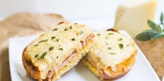 croque-monsieur au jambon et boursin WW