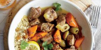 Sauté de veau aux olives et citron confit WW