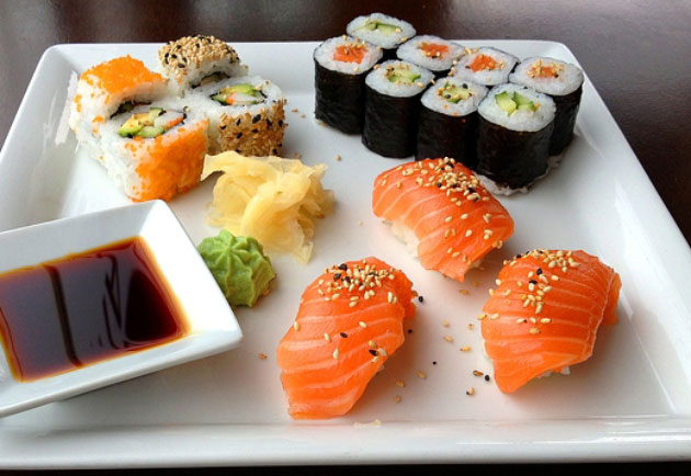 sushis et maki à 1 sp Weight Watchers