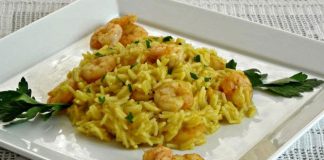 Risotto aux crevettes et au curry avec Thermomix