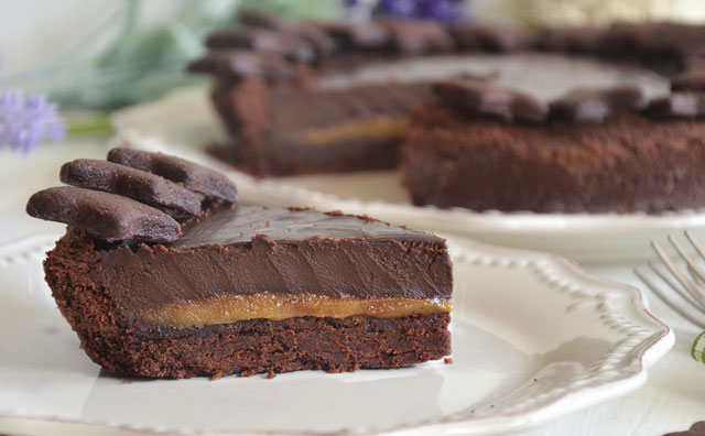 Tarte Au Chocolat Et Caramel Au Beurre Sale Avec Thermomix