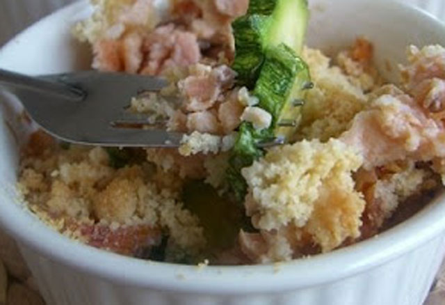 Crumble De Courgettes Et Saumon Fume Ww Plat Et Recette