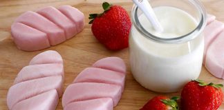 bâtonnets glacés yaourt et fraises au Thermomix