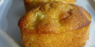 muffins aux pommes - poires et caramel au Thermomix