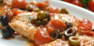 Poulet aux Tomates Cerises et aux Olives WW