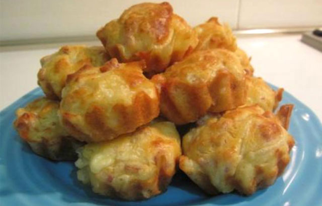 Muffins Légers au Jambon et Oignons WW