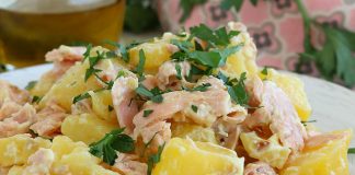 salade de pomme de terre au saumon frais WW