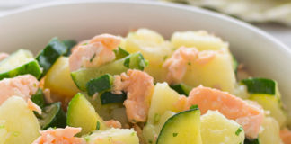 Salade de Pomme de Terre au Saumon et Courgettes WW