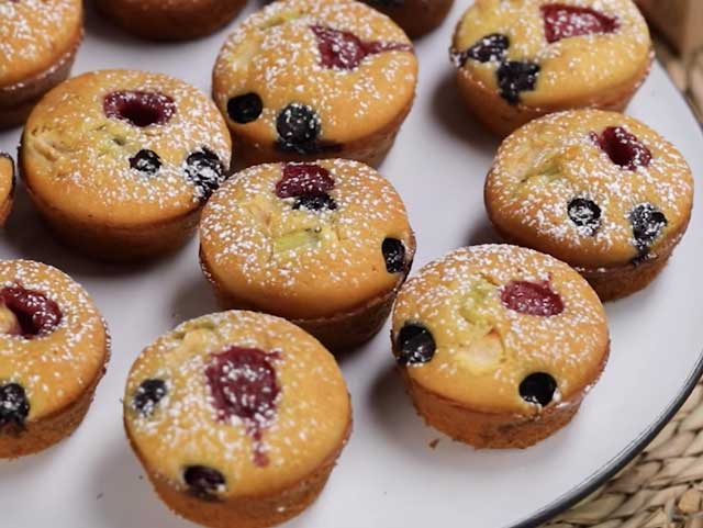 Muffins Légers aux Fruits Rouges WW