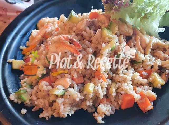 riz thaï aux petits légumes et crevettes WW