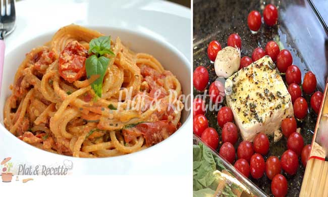Spaghettis à la Feta et Tomates Cerises au Four WW