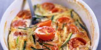 Flan Léger aux Courgettes et Tomates Cerises WW