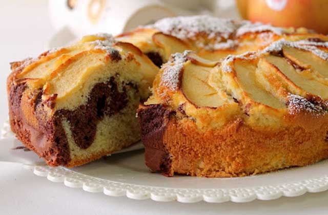 Gâteau Marbré aux Pommes ww