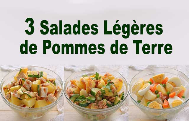 3 Salades Légères de Pommes de Terre ww