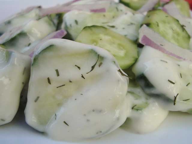 Salade de Concombre au Yaourt