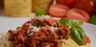 Spaghettis à la Sauce Bolognaise