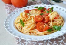 Spaghettis aux Tomates Cerises