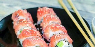 Sushi californien au saumon ww
