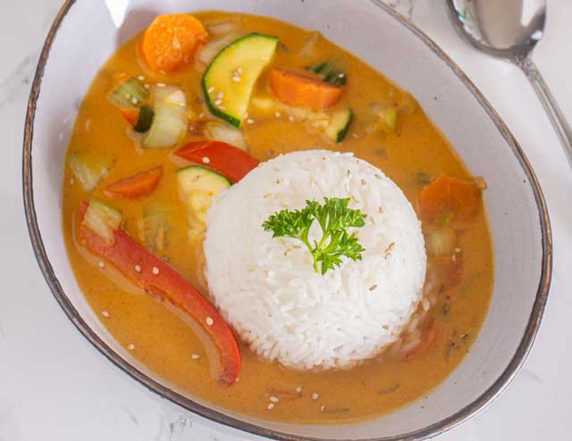 Curry de Légumes Végétarien ww