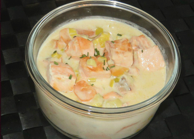 blanquette de saumon WW, une savoureuse blanquette légère à base de saumon, facile et simple à réaliser pour un repas léger.