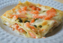 Lasagnes au Saumon Fumé et Crevettes ww