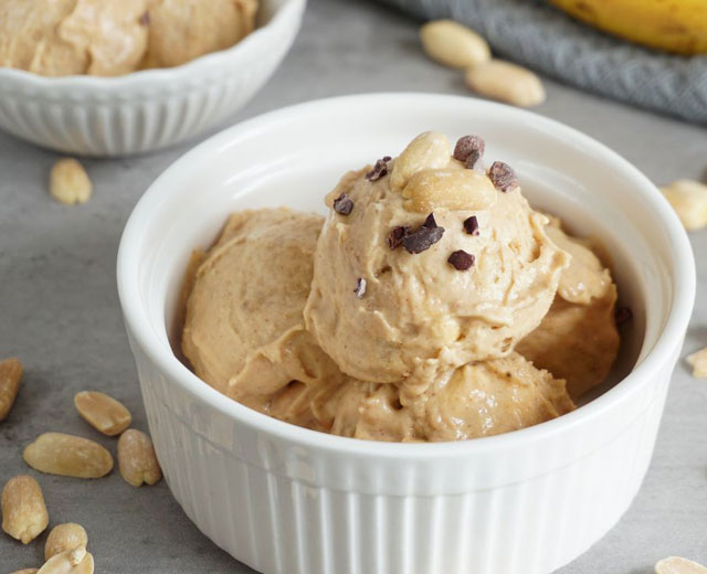 Glace à la Banane et au Beurre de Cacahuète