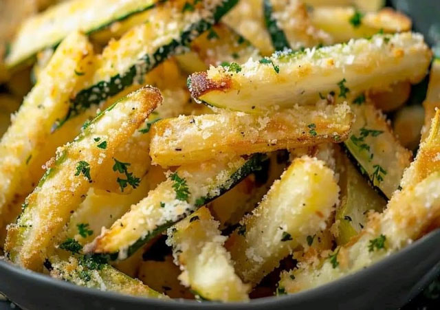 Frites de Courgettes au Parmesan