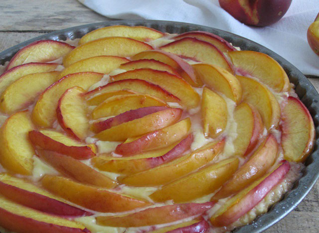 Tarte Légère aux Pêches ww