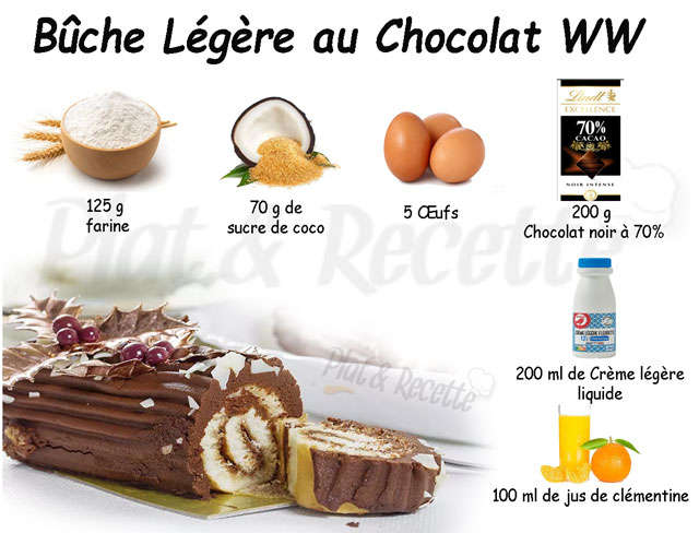 Bûche Légère au Chocolat WW