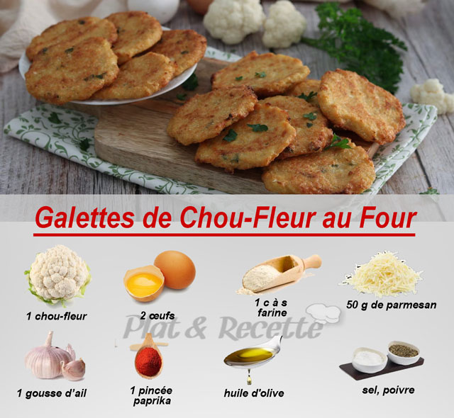 galettes de chou-fleur au four