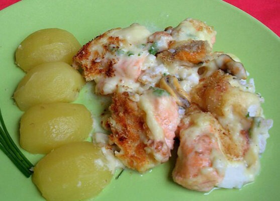 Gratin de Poisson et de Fruits de Mer