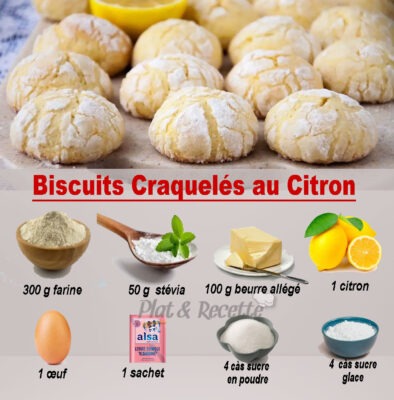 Biscuits Craquelés au Citron