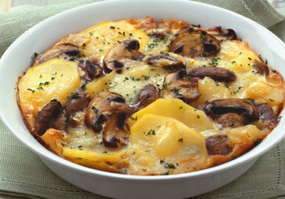 Gratin Pomme de Terre et Champignons