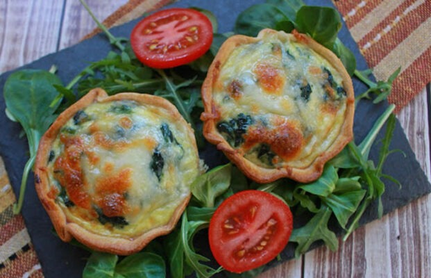 Tartelettes aux Épinards et Boursin