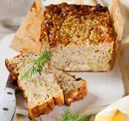 cake au jambon et moutarde