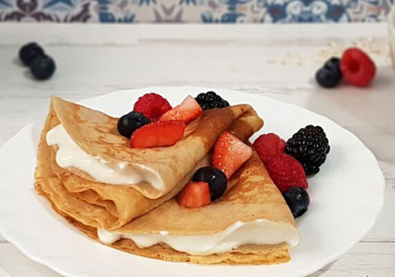 crêpes au fromage blanc