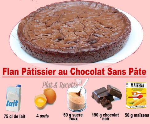 Flan Pâtissier au Chocolat Sans Pâte