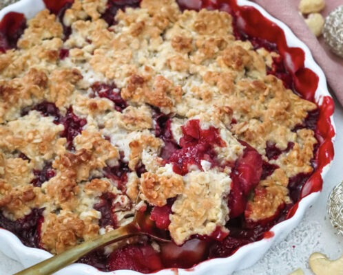 Crumble Pomme-Fraise et Flocons d'Avoine