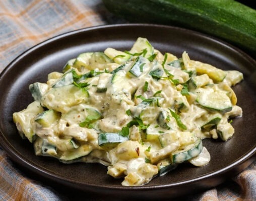 Poêlée de Courgettes et Champignons