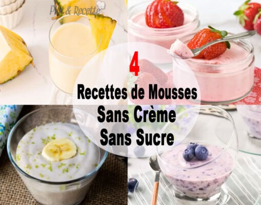 4 Recettes de Mousses Sans Crème et Sans Sucre