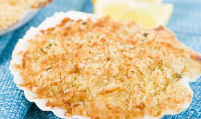 Gratin de Coquilles Saint-Jacques au Fromage