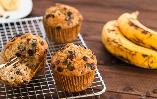 Muffins à la Banane et aux Pépites de Chocolat